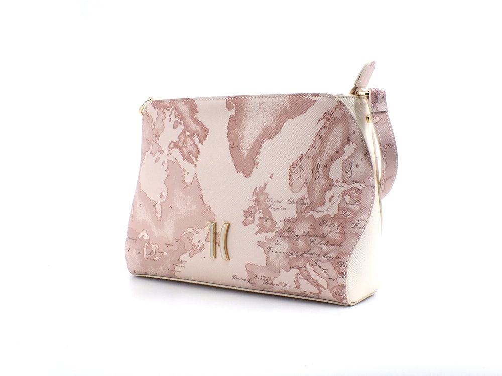 ALVIERO MARTINI 1° CLASSE Borsa Tracolla Geo Beige Rosa GS60-9733 - Sandrini Calzature e Abbigliamento