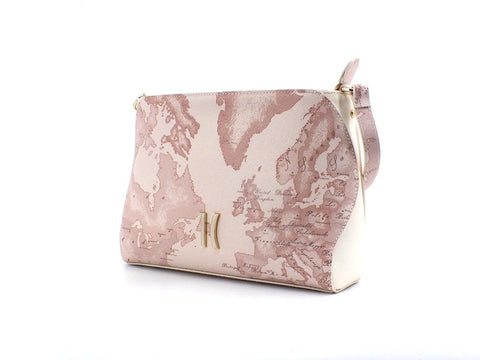 ALVIERO MARTINI 1° CLASSE Borsa Tracolla Geo Beige Rosa GS60-9733 - Sandrini Calzature e Abbigliamento