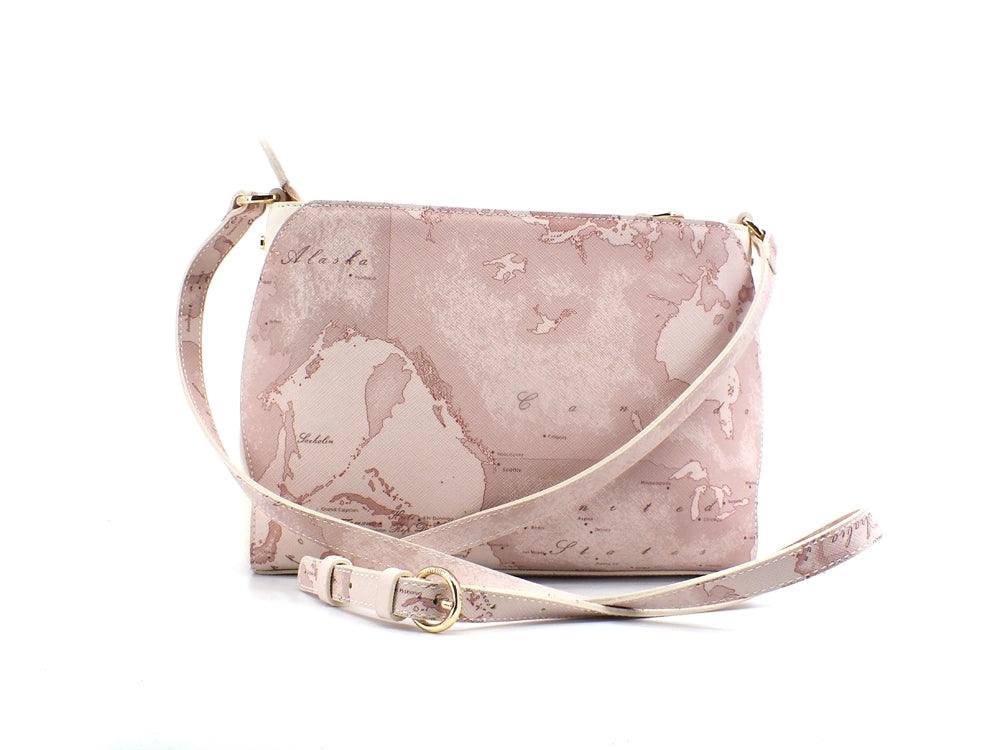 ALVIERO MARTINI 1° CLASSE Borsa Tracolla Geo Beige Rosa GS60-9733 - Sandrini Calzature e Abbigliamento