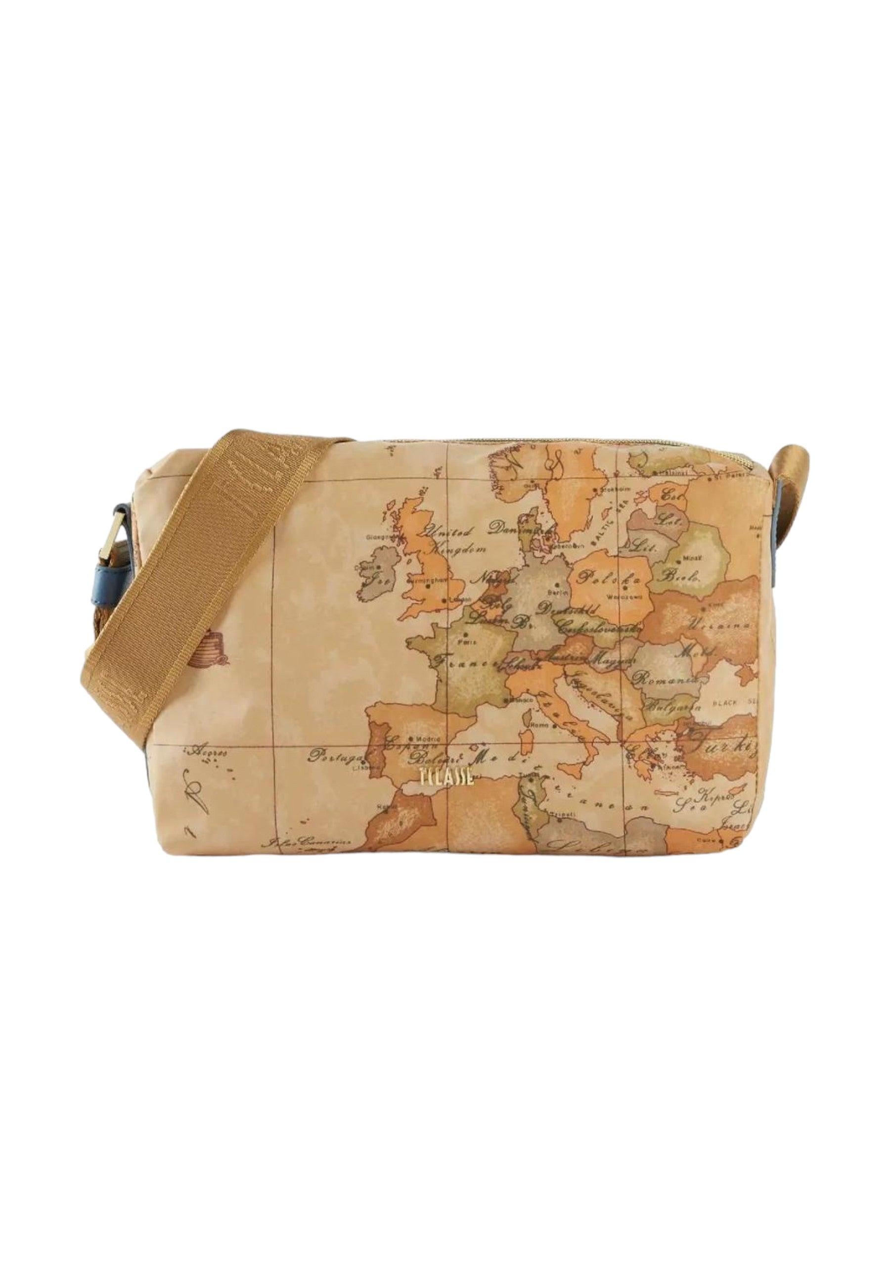 ALVIERO MARTINI 1° CLASSE Borsa Tracolla Shoulder Donna Blue Denim Beige Geo GZ74-S578 - Sandrini Calzature e Abbigliamento