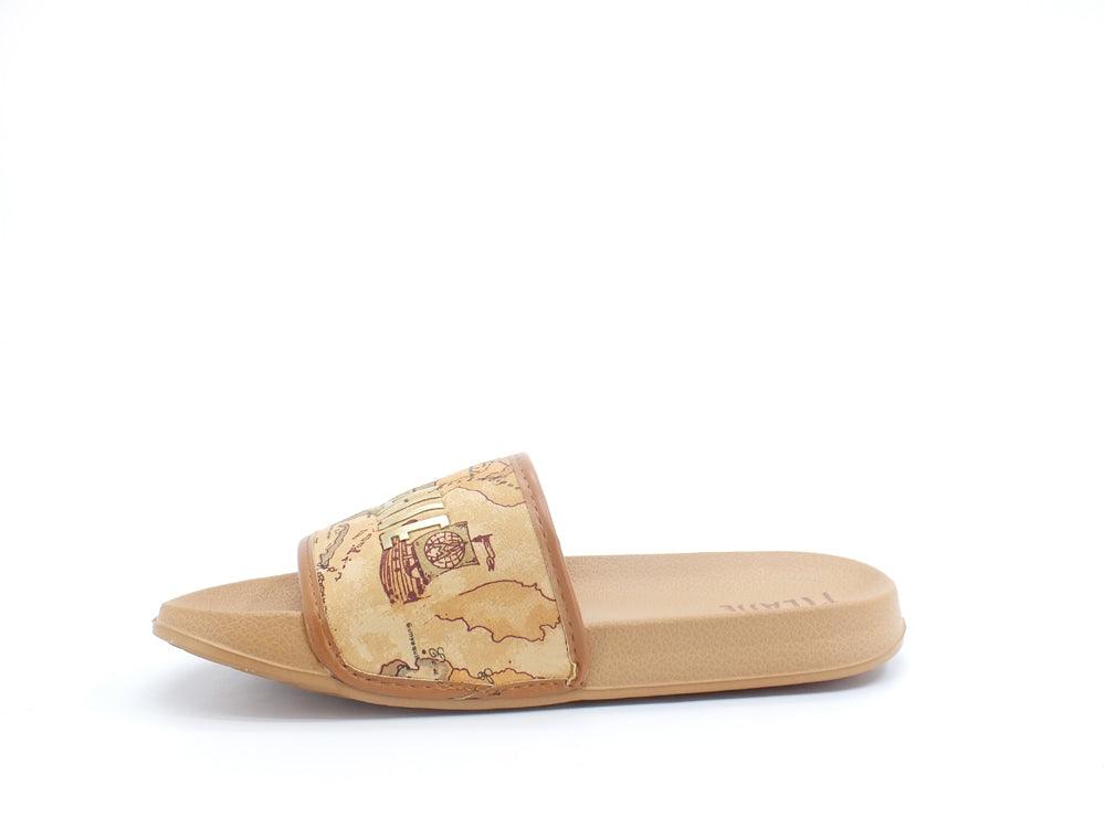 ALVIERO MARTINI 1° CLASSE Ciabatta Gomma Fascia Geo Beige N1196-0208 - Sandrini Calzature e Abbigliamento