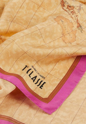 ALVIERO MARTINI 1° CLASSE Foulard Donna Fuxia Beige K3170-ALOE - Sandrini Calzature e Abbigliamento
