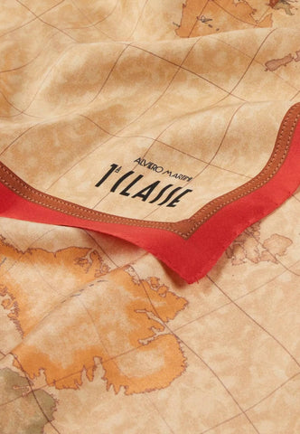 ALVIERO MARTINI 1° CLASSE Foulard Donna Scarlet Red Beige K3170-ALOE - Sandrini Calzature e Abbigliamento