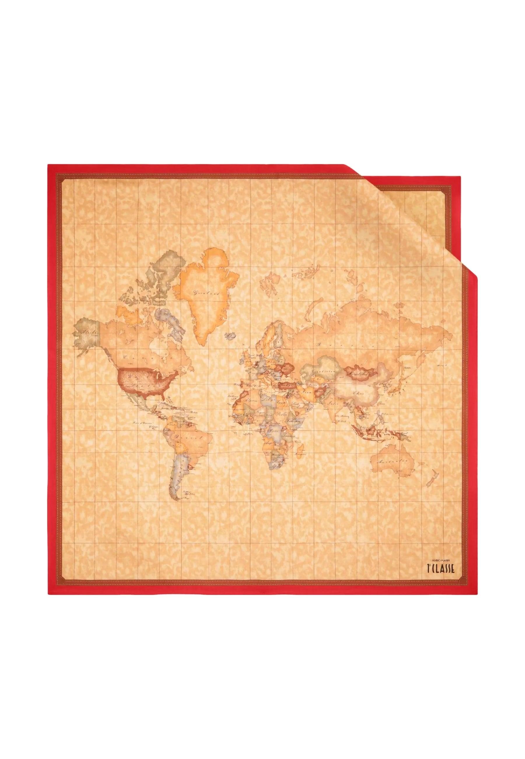ALVIERO MARTINI 1° CLASSE Foulard Donna Scarlet Red Beige K3190-ALOE - Sandrini Calzature e Abbigliamento