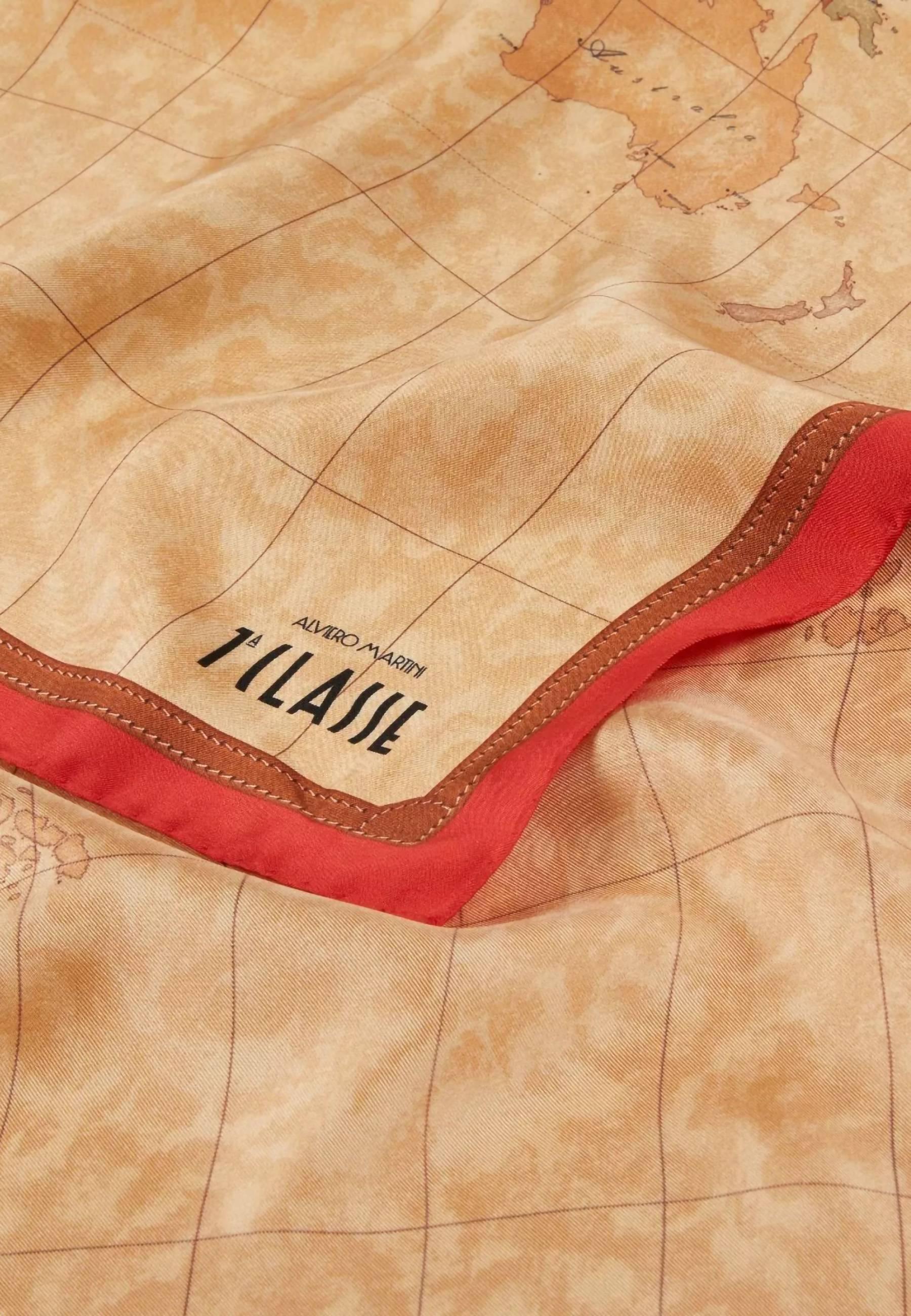 ALVIERO MARTINI 1° CLASSE Foulard Donna Scarlet Red Beige K3190-ALOE - Sandrini Calzature e Abbigliamento
