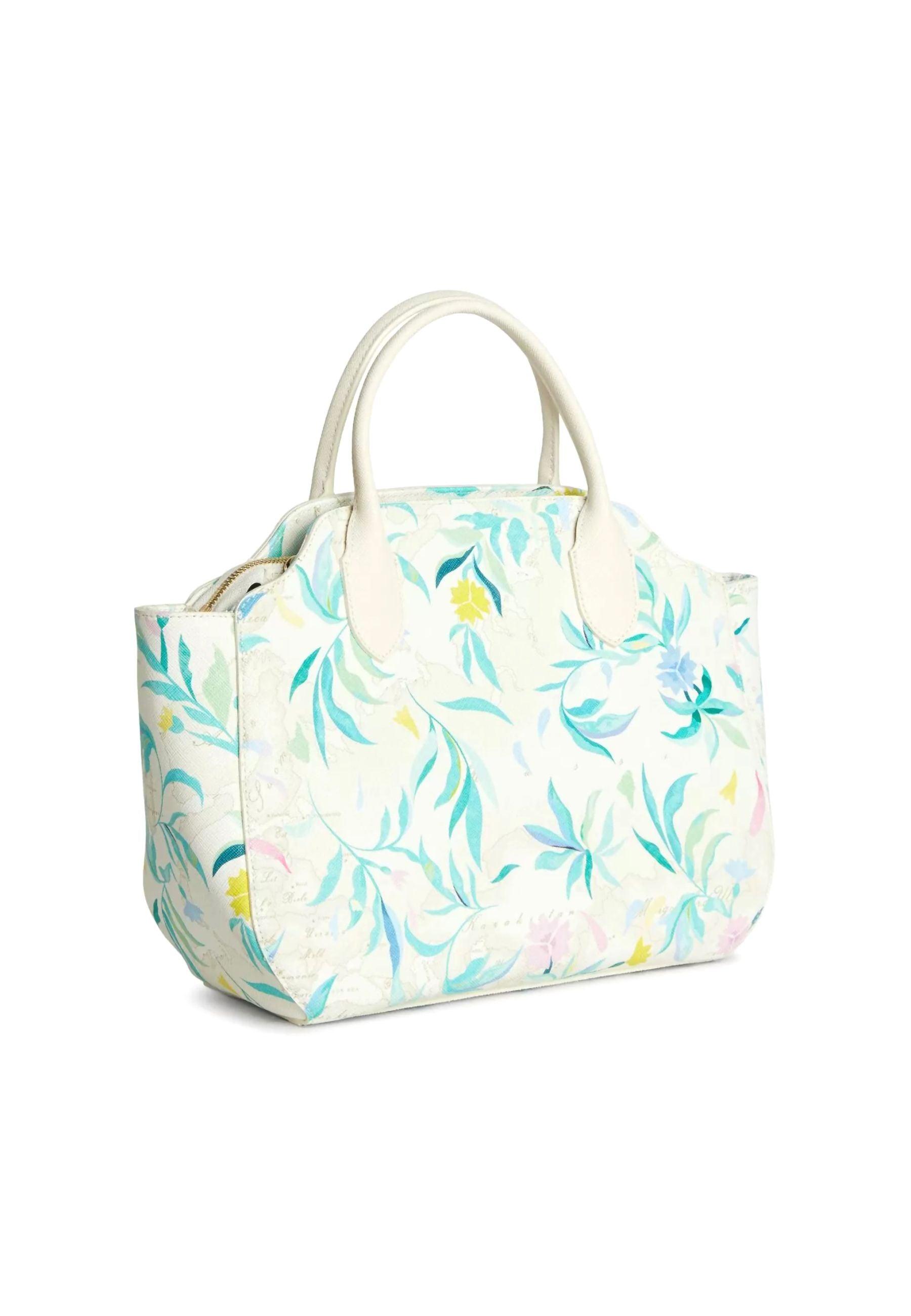 ALVIERO MARTINI 1° CLASSE Hand Bag Borsa Fiori White GU53-9794 - Sandrini Calzature e Abbigliamento