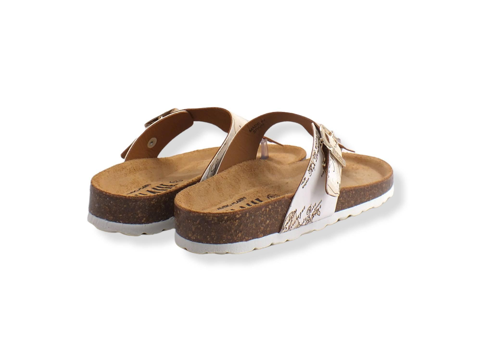 ALVIERO MARTINI 1° CLASSE Infradito Fibbia Geo White N0280-9752 - Sandrini Calzature e Abbigliamento