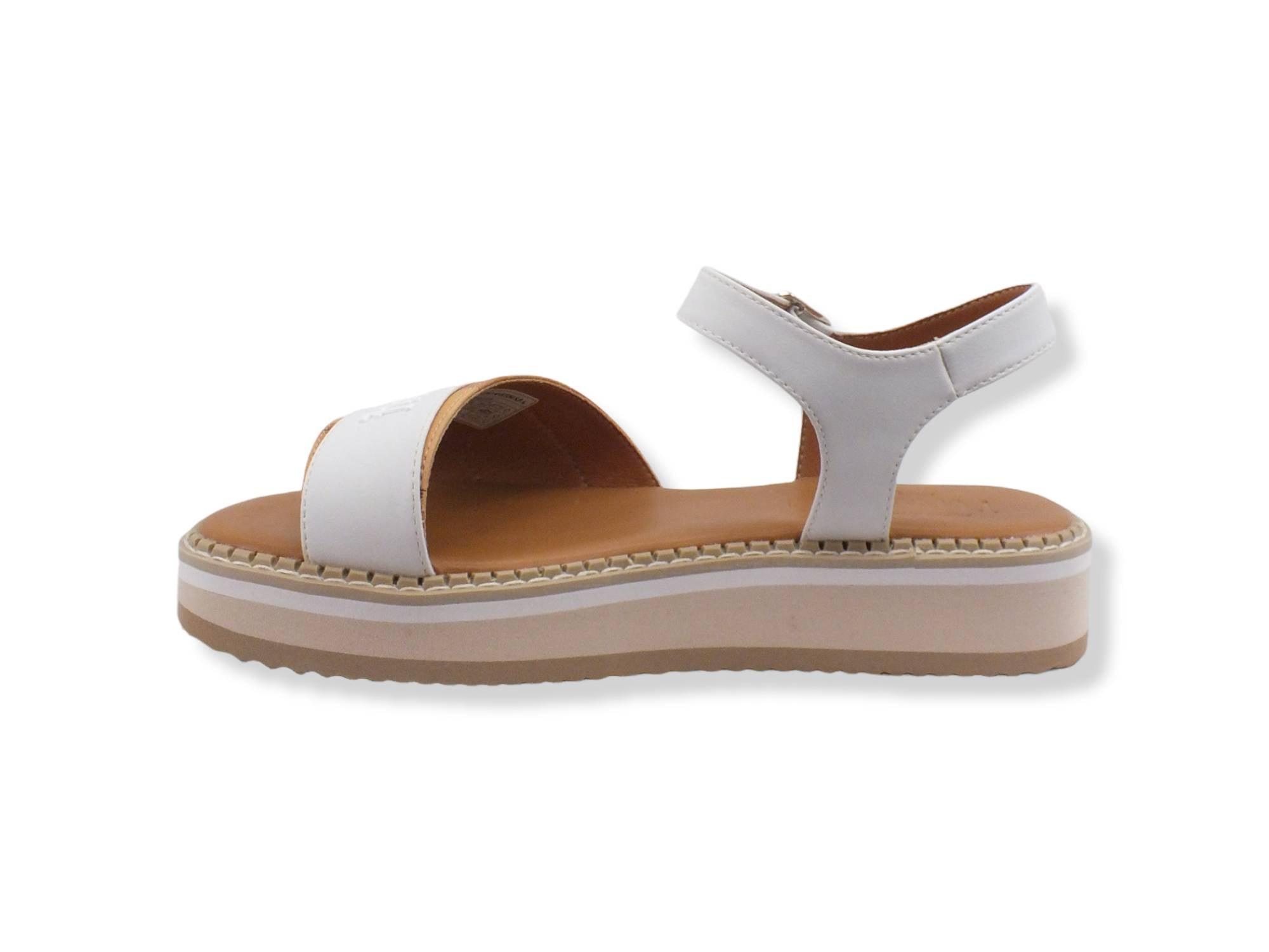 ALVIERO MARTINI 1° CLASSE Sandalo Fascia Caviglia Beige Geo White N1176-0326 - Sandrini Calzature e Abbigliamento