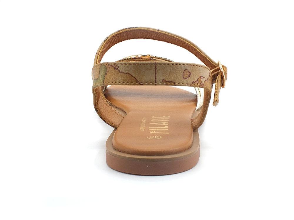 ALVIERO MARTINI 1° CLASSE Sandalo Flat Listini Geo Beige Natural Z0154-9750 - Sandrini Calzature e Abbigliamento