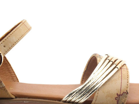 ALVIERO MARTINI 1° CLASSE Sandalo Flat Listini Geo Beige Natural Z0154-9750 - Sandrini Calzature e Abbigliamento