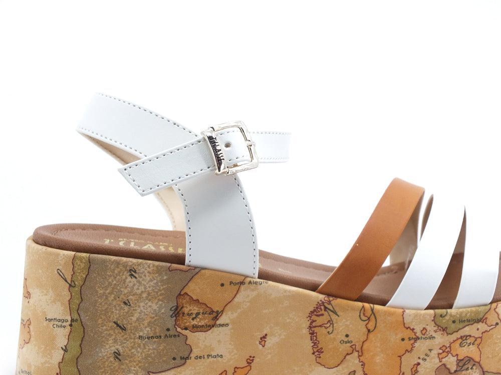 ALVIERO MARTINI 1° CLASSE Sandalo Zeppa Geo Listini White N1254-0371 - Sandrini Calzature e Abbigliamento