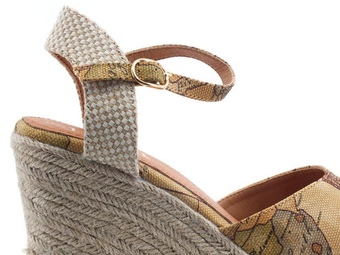 ALVIERO MARTINI 1° CLASSE Sandalo Zeppa Geo Natural Beige Z0202-9392 - Sandrini Calzature e Abbigliamento