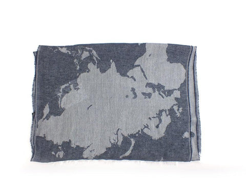 ALVIERO MARTINI 1° CLASSE Sciarpa Foulard 40*180 Geo Navy Blue S244-C213 - Sandrini Calzature e Abbigliamento