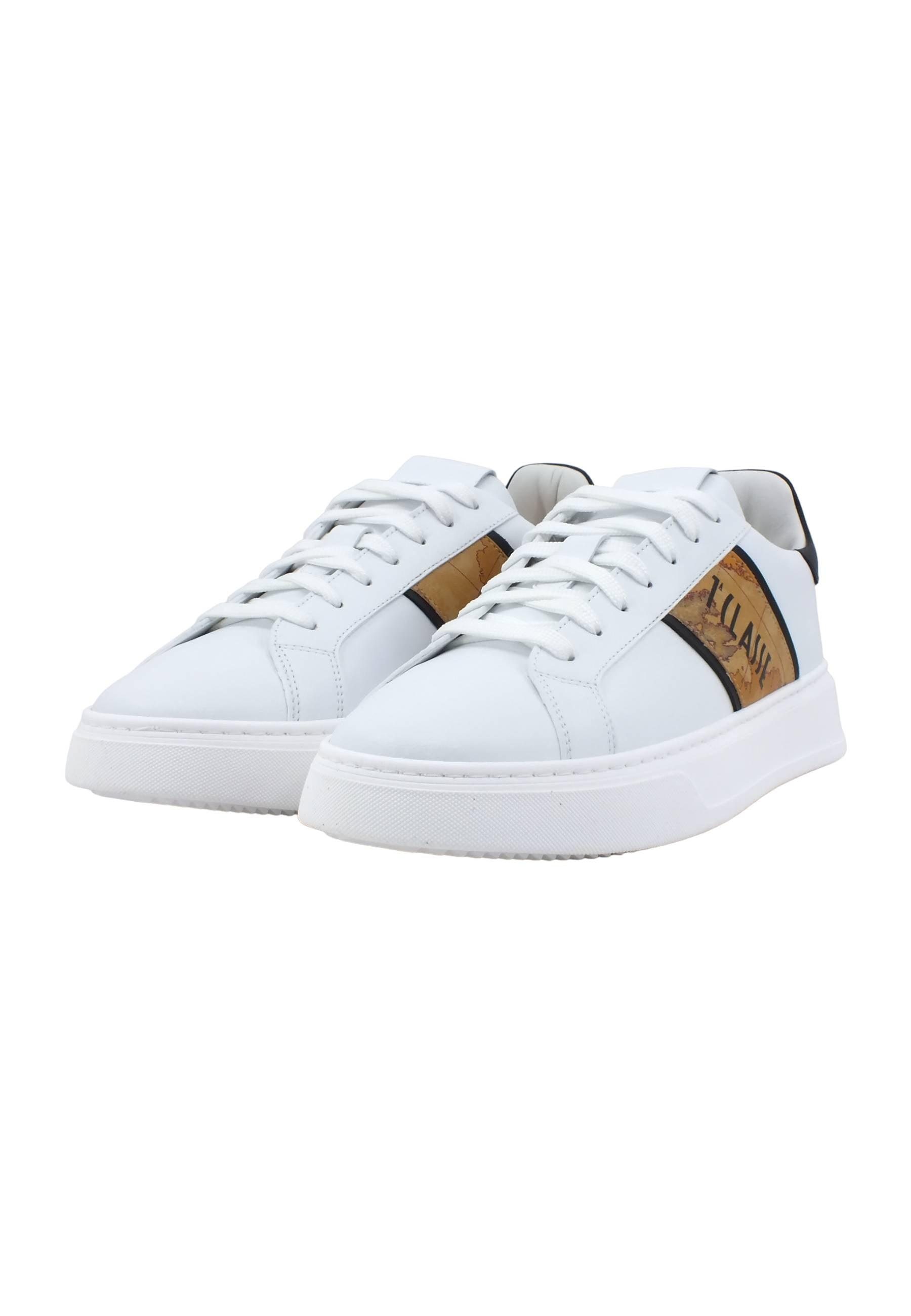 ALVIERO MARTINI 1° CLASSE Sneaker Banda Geo Uomo White ZU066-578B - Sandrini Calzature e Abbigliamento