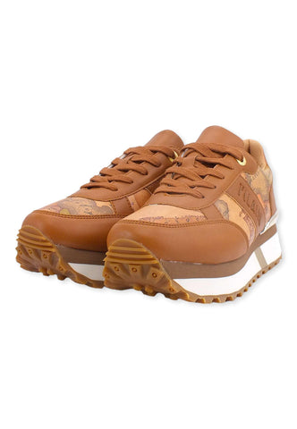 ALVIERO MARTINI 1° CLASSE Sneaker Donna Bande Geo Pyton Beige Geo N1320-0193 - Sandrini Calzature e Abbigliamento