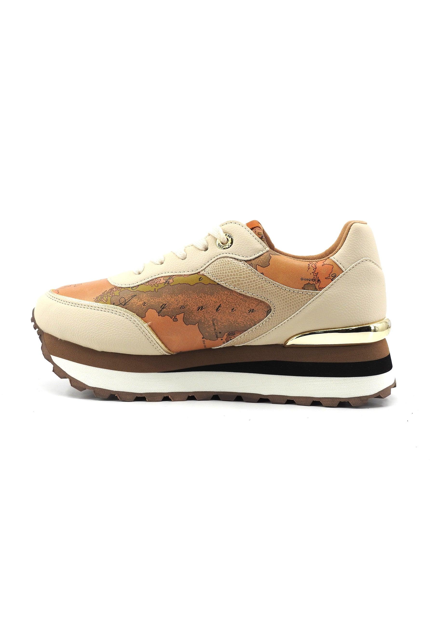 ALVIERO MARTINI 1° CLASSE Sneaker Donna Beige Geo N1690-0193 - Sandrini Calzature e Abbigliamento