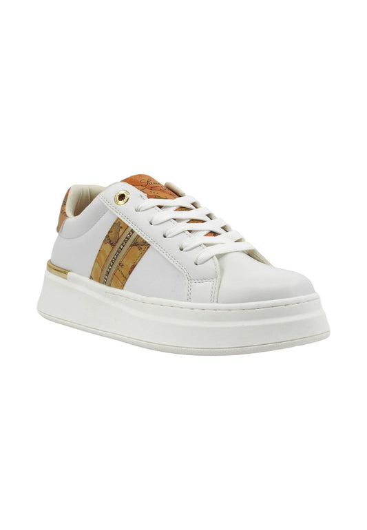 ALVIERO MARTINI 1° CLASSE Sneaker Donna Bianco Geo Beige N1820-0289 - Sandrini Calzature e Abbigliamento