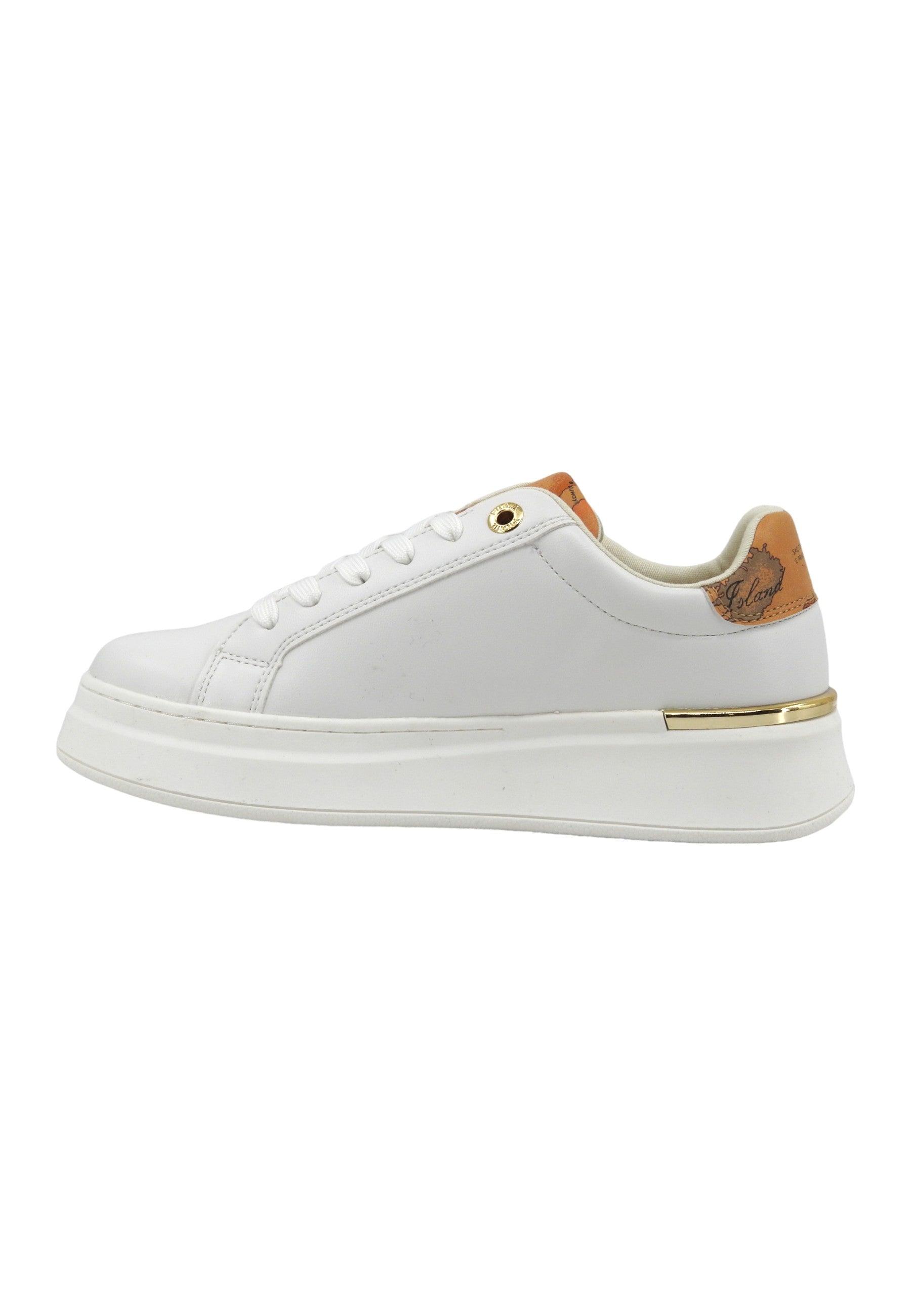 ALVIERO MARTINI 1° CLASSE Sneaker Donna Bianco Geo Beige N1820-0289 - Sandrini Calzature e Abbigliamento