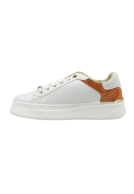 ALVIERO MARTINI 1° CLASSE Sneaker Donna Bianco Geo Beige N1821-0289 - Sandrini Calzature e Abbigliamento