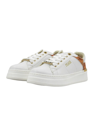 ALVIERO MARTINI 1° CLASSE Sneaker Donna Bianco Geo Beige N1821-0289 - Sandrini Calzature e Abbigliamento