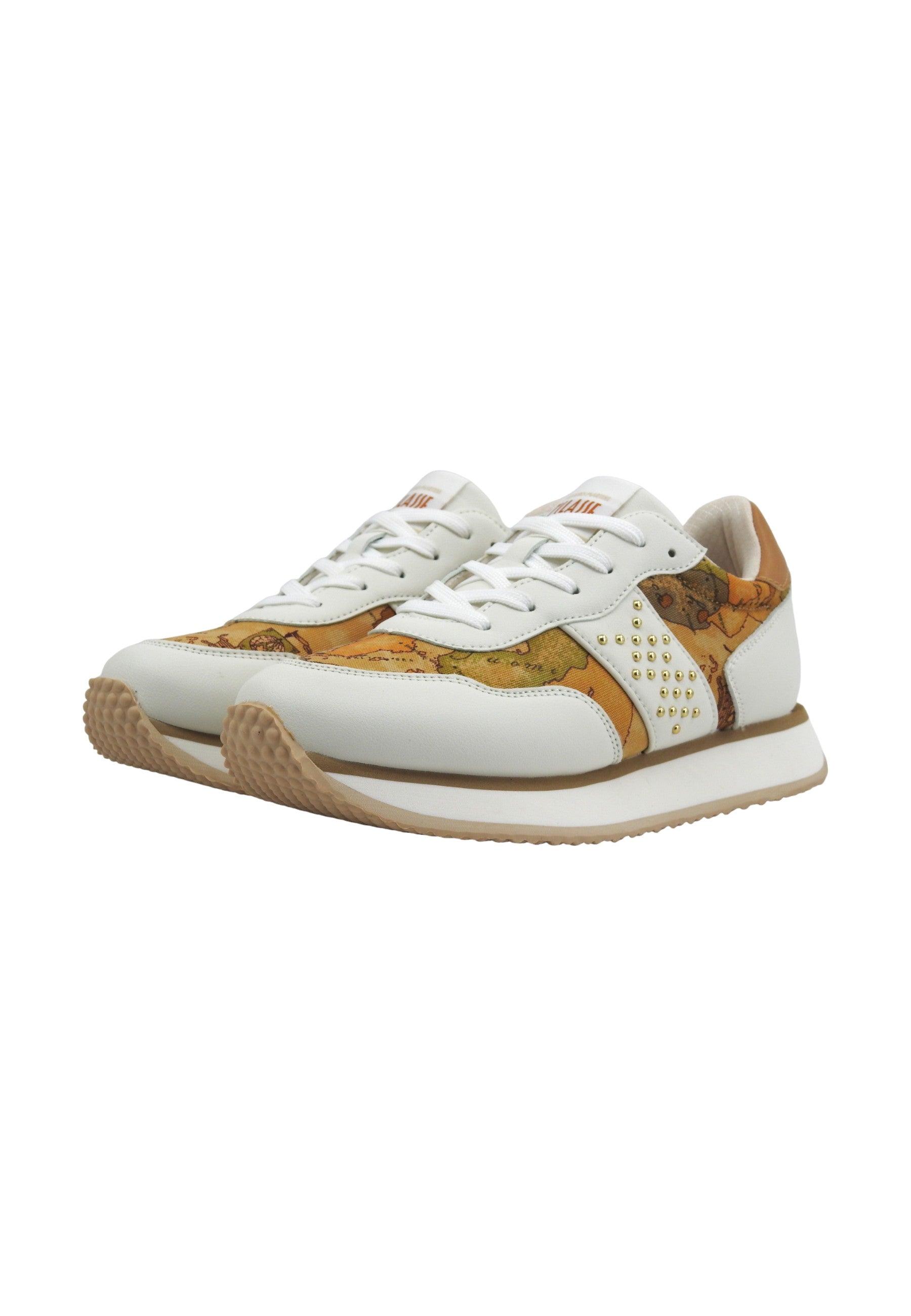 ALVIERO MARTINI 1° CLASSE sneaker Donna Bianco Geo Beige N1824-0208 - Sandrini Calzature e Abbigliamento