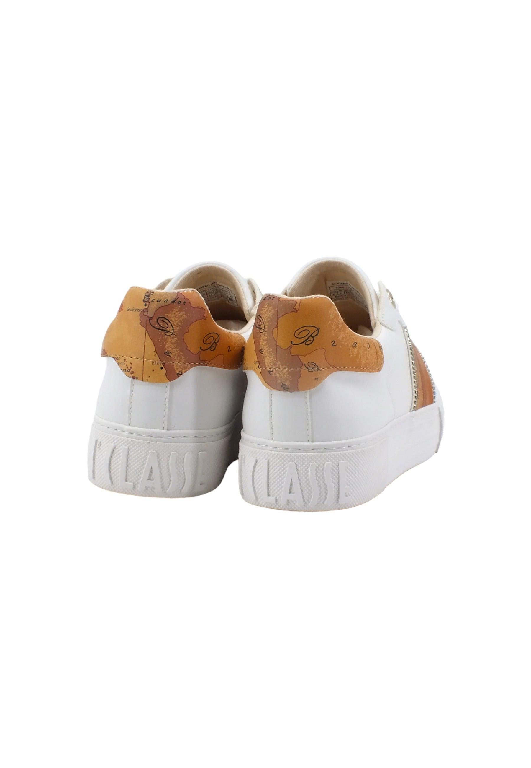 ALVIERO MARTINI 1° CLASSE Sneaker Donna White Beige Geo N1504-0289 - Sandrini Calzature e Abbigliamento