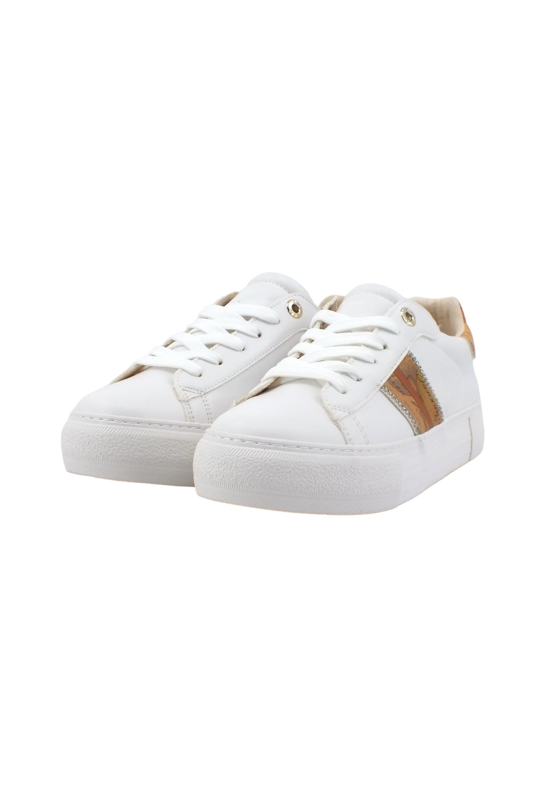 ALVIERO MARTINI 1° CLASSE Sneaker Donna White Beige Geo N1504-0289 - Sandrini Calzature e Abbigliamento