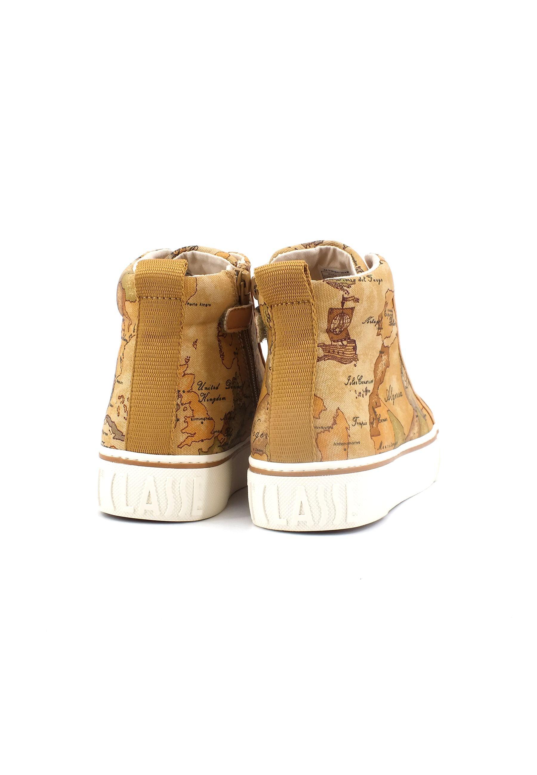 ALVIERO MARTINI 1° CLASSE Sneaker Hi Donna Beige Geo N1495-0109 - Sandrini Calzature e Abbigliamento