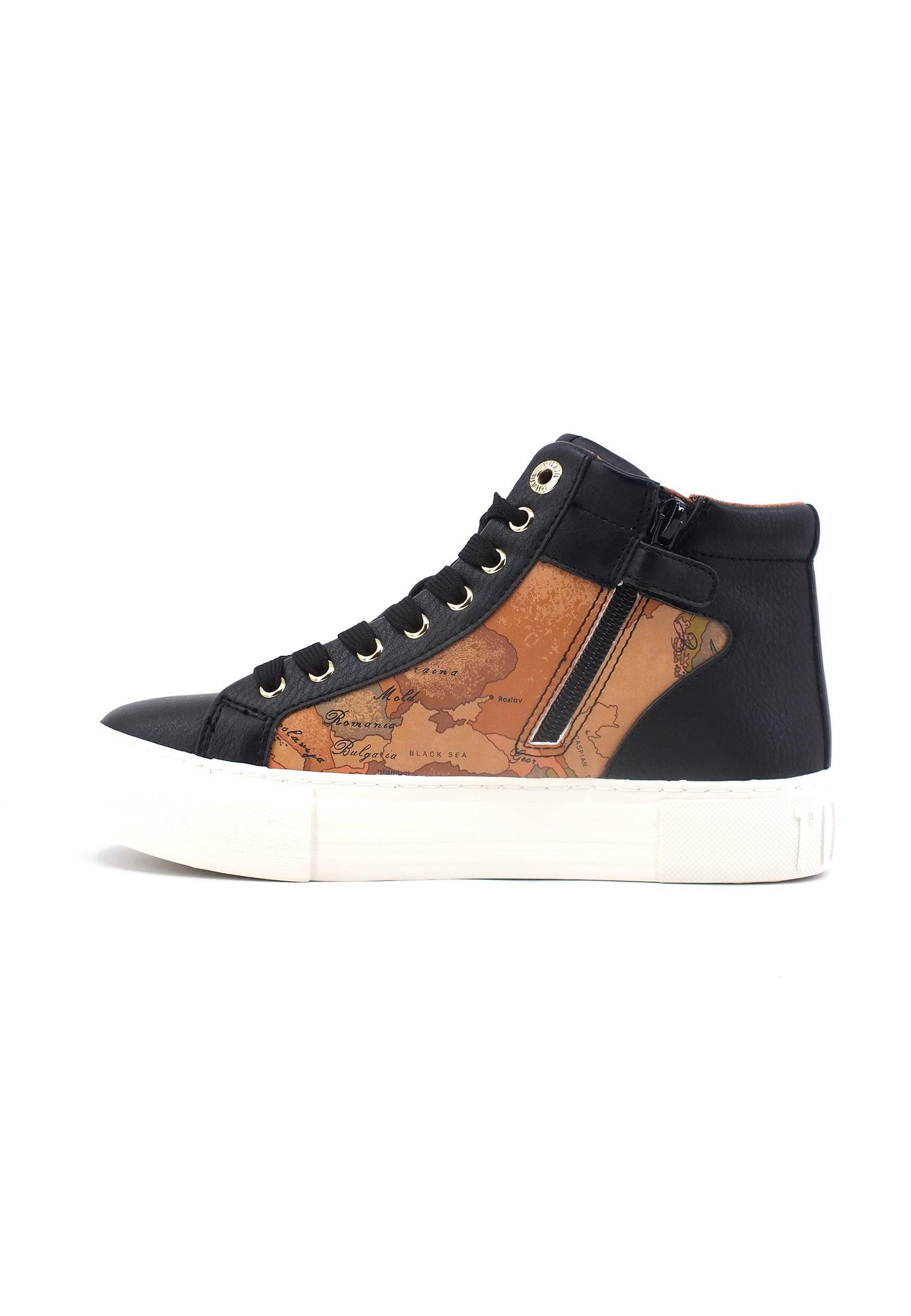 ALVIERO MARTINI 1° CLASSE Sneaker Hi Donna Black Geo Beige N1667-0193 - Sandrini Calzature e Abbigliamento