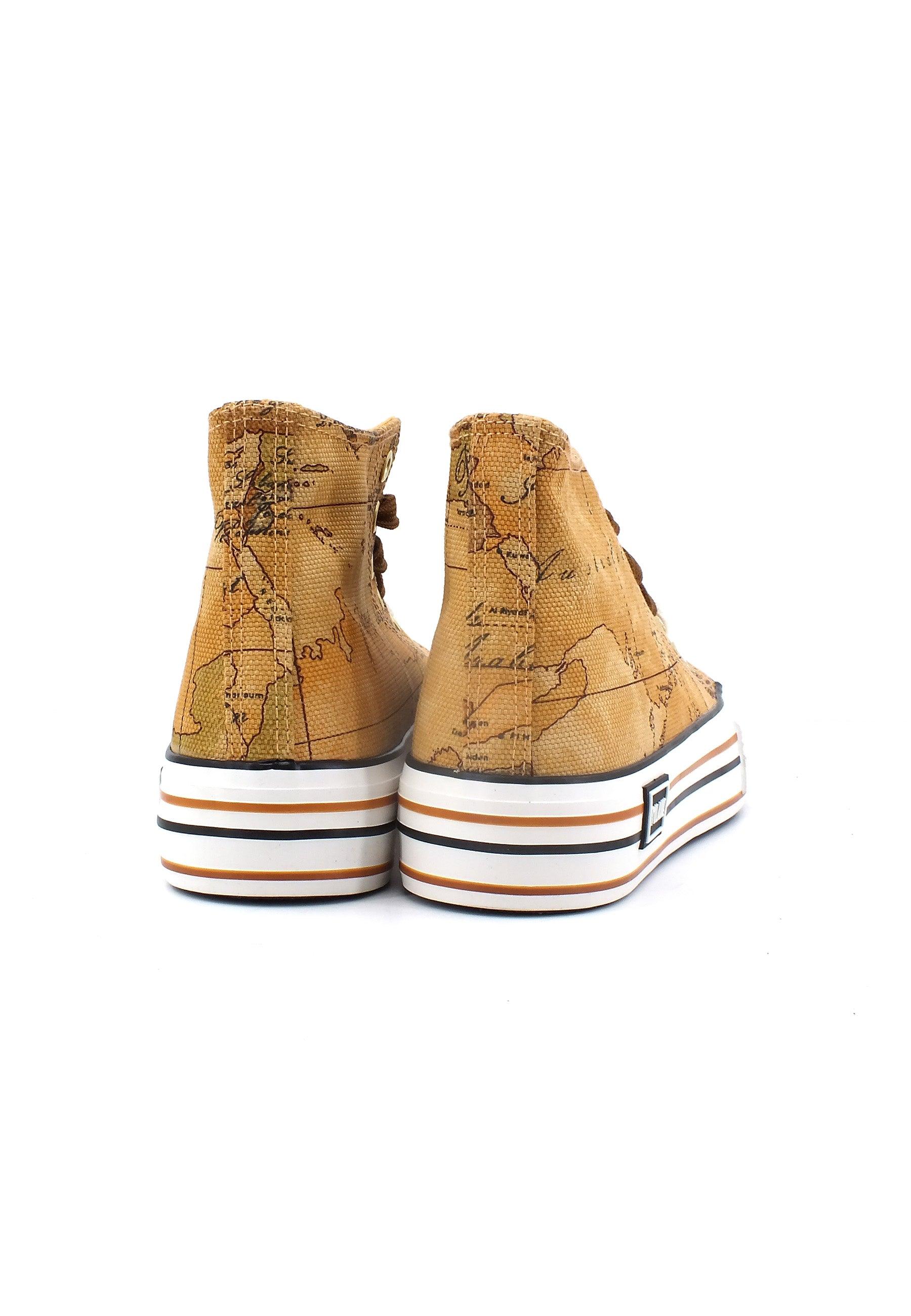 ALVIERO MARTINI 1° CLASSE Sneaker Hi Donna Geo Natural Z0574-9391 - Sandrini Calzature e Abbigliamento