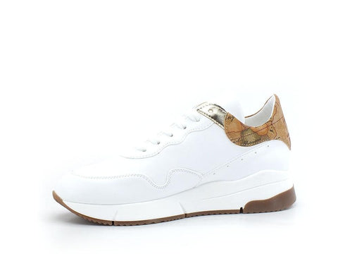 ALVIERO MARTINI 1° CLASSE Sneaker Logo Geo White Bianco Z0266-753F - Sandrini Calzature e Abbigliamento