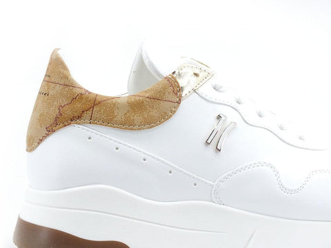 ALVIERO MARTINI 1° CLASSE Sneaker Logo Geo White Bianco Z0266-753F - Sandrini Calzature e Abbigliamento
