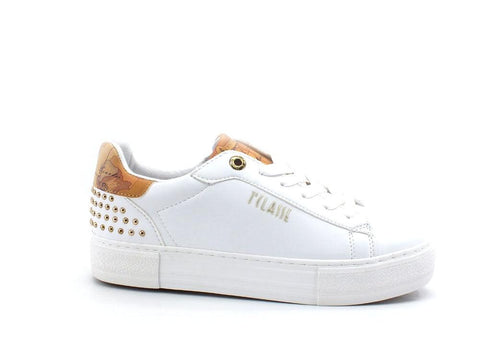 ALVIERO MARTINI 1° CLASSE Sneaker Platform Borchie White Beige N1153-0289 - Sandrini Calzature e Abbigliamento