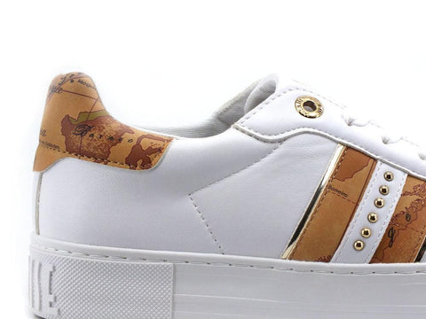 ALVIERO MARTINI 1° CLASSE Sneaker Platform Geo White Beige N1152-0289 - Sandrini Calzature e Abbigliamento