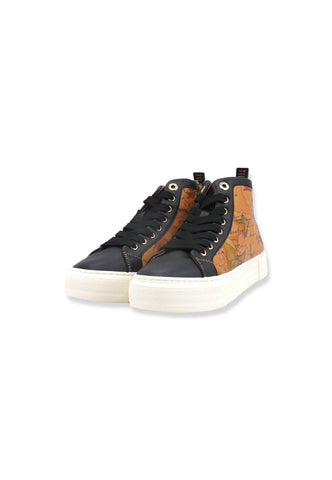 ALVIERO MARTINI 1° CLASSE Sneaker Punta Black Donna Black Geo Beige 1297-0208 - Sandrini Calzature e Abbigliamento