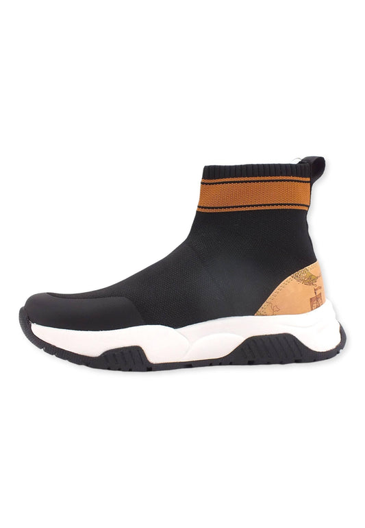 ALVIERO MARTINI 1° CLASSE Sneaker Sock Donna Black Geo N1318-1219 - Sandrini Calzature e Abbigliamento