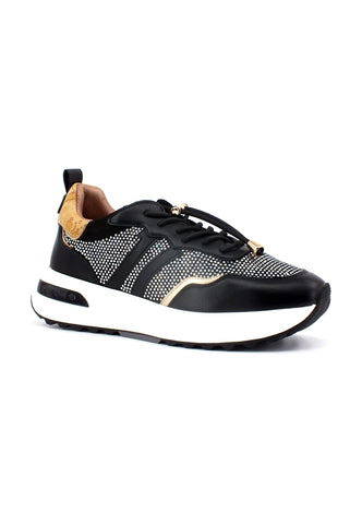 ALVIERO MARTINI 1° CLASSE Sneaker Strass Donna Black Z0605-300P - Sandrini Calzature e Abbigliamento