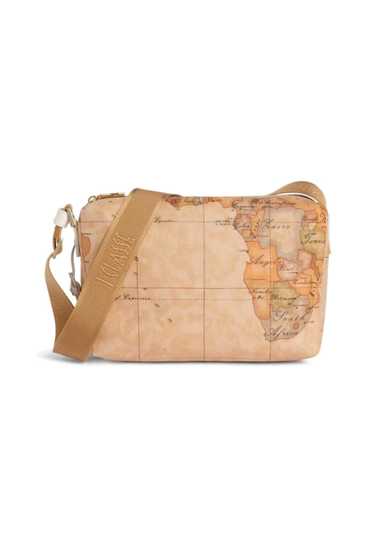 ALVIERO MARTINI 1° CLASSE Tracolla Shoulder Bag Beige White Cotton GU70-S578 - Sandrini Calzature e Abbigliamento