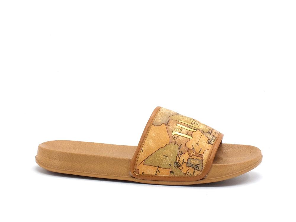 ALVIERO MARTINI 1A CLASSE Ciabatta Mare Cuoio Geo Beige P3A0-10895 - Sandrini Calzature e Abbigliamento