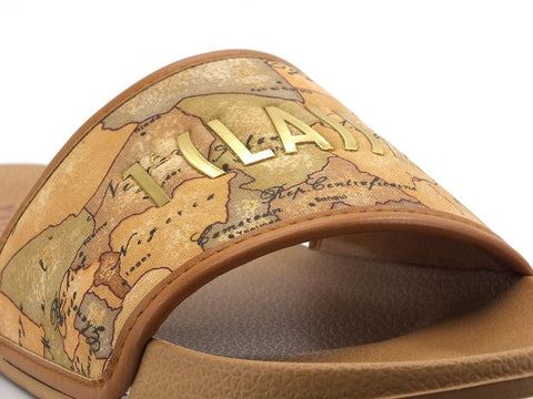 ALVIERO MARTINI 1A CLASSE Ciabatta Mare Cuoio Geo Beige P3A0-10895 - Sandrini Calzature e Abbigliamento