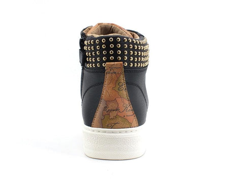 ALVIERO MARTINI 1A CLASSE Sneaker Platform Borchie Black Geo Beige N0991-0193 - Sandrini Calzature e Abbigliamento