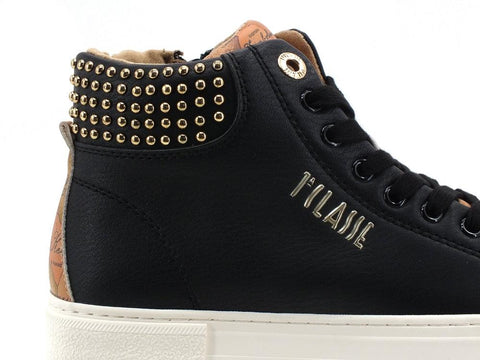 ALVIERO MARTINI 1A CLASSE Sneaker Platform Borchie Black Geo Beige N0991-0193 - Sandrini Calzature e Abbigliamento