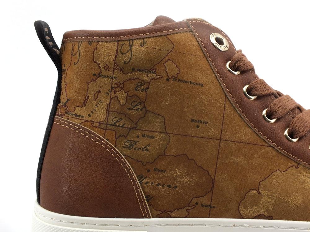 ALVIERO MARTINI 1A CLASSE Sneaker Platform Hi Beige Geo N0983-0208 - Sandrini Calzature e Abbigliamento