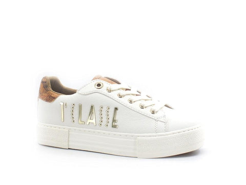 ALVIERO MARTINI 1A CLASSE Sneaker Platform White Beige Geo N0984-0193 - Sandrini Calzature e Abbigliamento