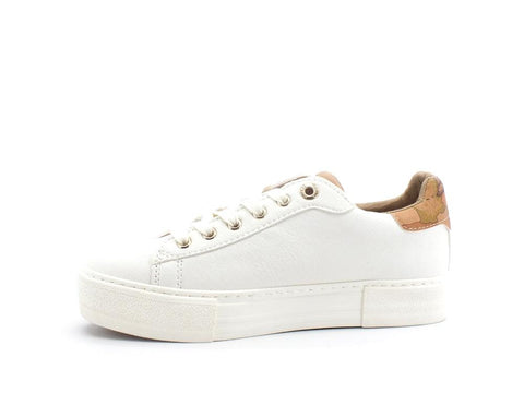 ALVIERO MARTINI 1A CLASSE Sneaker Platform White Beige Geo N0984-0193 - Sandrini Calzature e Abbigliamento