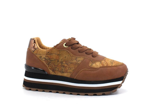 ALVIERO MARTINI 1A CLASSE Sneaker Running Beige Geo N1004-0208 - Sandrini Calzature e Abbigliamento