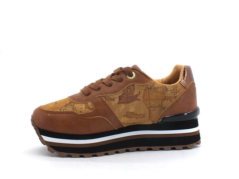 ALVIERO MARTINI 1A CLASSE Sneaker Running Beige Geo N1004-0208 - Sandrini Calzature e Abbigliamento