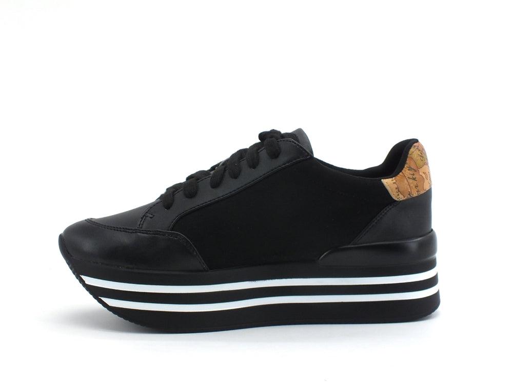 ALVIERO MARTINI 1A CLASSE Sneaker Running Logo Strass Black ZA278-201G - Sandrini Calzature e Abbigliamento