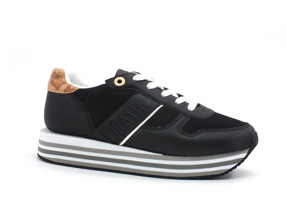 ALVIERO MARTINI 1A CLASSE Sneaker Running Platform Geo Black White N0565-0208 - Sandrini Calzature e Abbigliamento