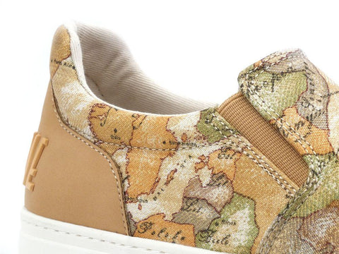 ALVIERO MARTINI 1A CLASSE Sneaker Slip On Geo Beige Lamè N0539-0931 - Sandrini Calzature e Abbigliamento